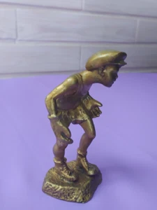 Soviet metal Figurine "Young Goalkeeper" Vintage USSR  Young Soccer Player Boy - Picture 1 of 20