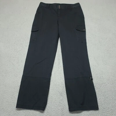 Columbia Pants Women 10 32x31 Black XCO Cotton Buckles Outdoor Travel Hiking - Image 1 of 4