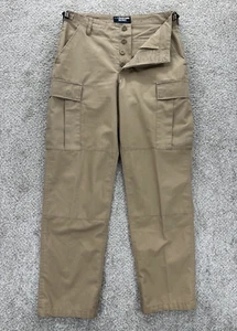 LA Police Gear Cargo Pants Mens 30x31 Khaki Battledress Uniform Rip-Stop Utility - Picture 1 of 9