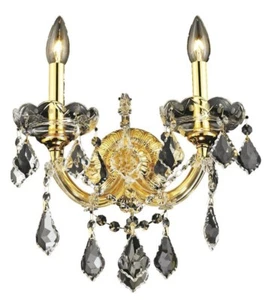 Elegant Lighting Maria Theresa Wall Sconce Gold, Clear Royal Cut 2800W2G-RC - Bild 1 von 6