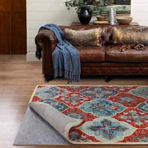 Lynn Polyester Felt and Rubber Non-Slip Floor Protector Indoor Area Rug Pad - Picture 1 of 46