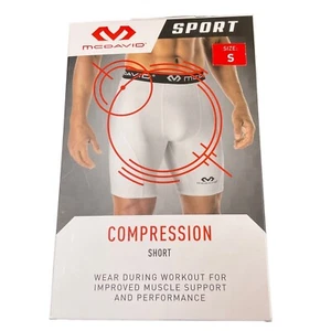 McDavid Sport Compression Short S weiß Training Muskelunterstützung Training Jogging - Bild 1 von 7