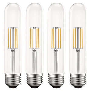 Luxrite Edison T9 LED Tube Light Bulb 5W=60W 3000K 550 Lumens Dimmable E26 4PK - Picture 1 of 7