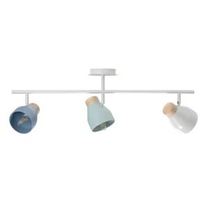Contemporary Scandinavian Style Triple Bar Spot Ceiling Light in Grey and Blu... - Picture 1 of 6
