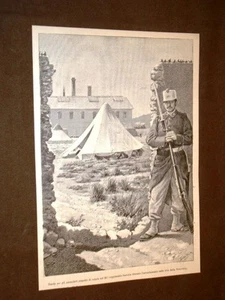 Rive della Polcevera nel 1884 Tenda per gli ammalati sospetti di colera Fanteria - Picture 1 of 1