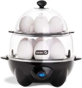 Deluxe Rapid Egg Cooker for Hard Boiled, Poached, Scrambled Eggs, Omelets, Steam - Picture 1 of 5