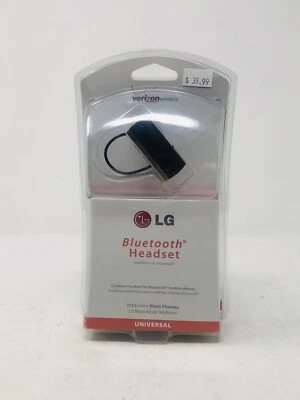 CORDLESS LG Bluetooth Headset- Universal Model LBT210Z New Sealed Verizon Black - Image 1 of 4