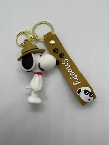 Brandneu Snoopy Silikon 3D Charm Schlüsselanhänger Schlüsselring - Bild 1 von 3