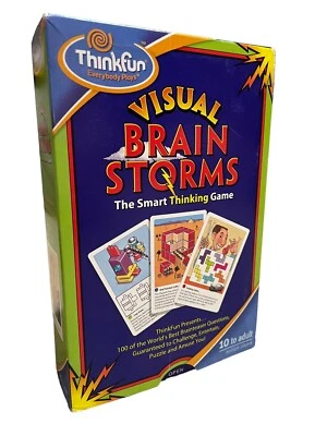 ThinkFun Visual Brainstorms: The Smart Thinking Game. 100 Brainteasers EUC - Image 1 of 3