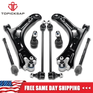 8Pcs Front Lower Control Arms Ball Joints Links for 2012-2019 Volkswagen Passat - Picture 1 of 18