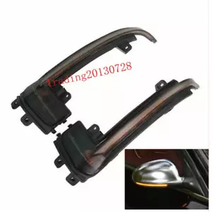 NEW!For Audi A3 8P A4 B8 8K A5 Q3 Side Wing Mirror LED Dynamic Turn Signal Light - Foto 1 di 4