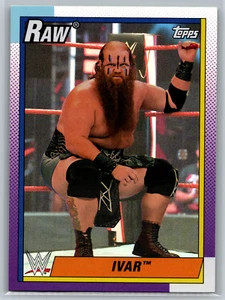 Ivar 2021 Topps Heritage WWE Rainbow Foil Parallel #18 Raw Viking Raiders - Picture 1 of 2