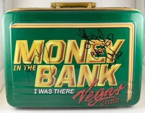 WWE Liv Morgan & Austin Theory Signed MITB Money In The Bank Briefcase JSA COA - Picture 1 of 5