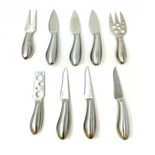 9 Pcs Cheese Knife Set Premium Stainless Steel Round Handle
