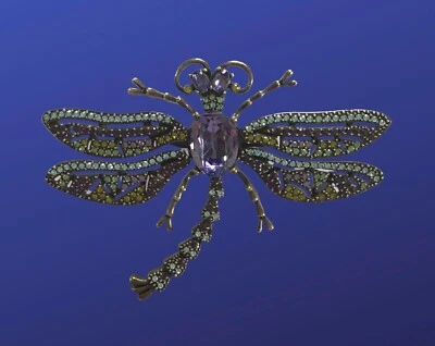 Broche prendedor libélula HEIDI DAUS “Trembling Brilliance”, nuevo sin caja, excelente Foto 1 de 4