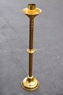 Older Short Church Paschal Candlestick, Gold Lacquer, 30" ht (BX74) chalice co