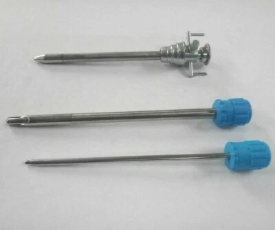 Trocar laparoscópico de seguridad y Hasson con cánula punta roma conjunto de instrumentos 5 mm Foto 1 de 4