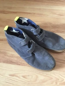 Mini Boden Boys grey Suede Desert Boots real leather Size eur 38 uk 5 ✨ - Picture 1 of 5
