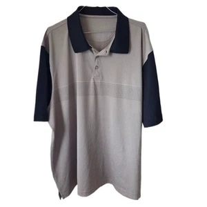 Men's Athletic Golf Polo Light Olive Green and Black - Picture 1 of 2