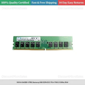 M391A1G43EB1-CPBQ Samsung 8GB DDR4 ECC PC4-17000 2133Mhz 2Rx8 - Picture 1 of 1