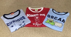 3 Junior T-shirts Curious George Scooby Doo & Oscar 2 XL 1XXL Teen VINTAGE! - Picture 1 of 11