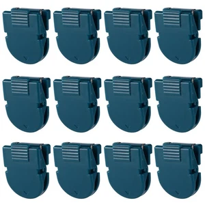 12pcs Cubicle Clips, Dark Blue Plastic Panel Cubicle Hooks for Fabric Walls P... - Picture 1 of 7