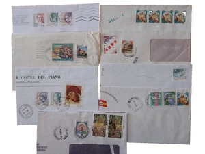 Lotto n. 7 Buste Italia Repubblica Varie affrancature ed 1 frammento di busta - Foto 1 di 9