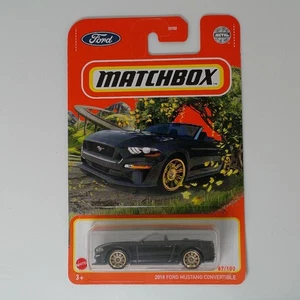 Matchbox 2018 Ford Mustang Convertible Black 87/100 - Picture 1 of 2