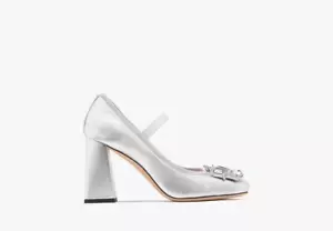 Kate Spade Renata Metallic Mary Jane Pumps Größe 8 brandneu im Karton UVP 350 £ - Bild 1 von 1