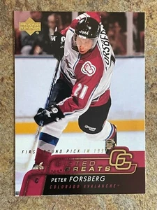 2002 Upper Deck Gifted Greats GG5 Peter Forsberg - Colorado Avalanche - Picture 1 of 2