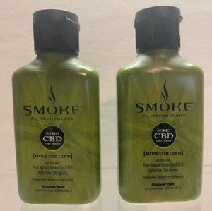 Supre Tan SMOKE O2 Pure Natural Hemp Seed Oil Moisturizer Lotion LOT OF 2 2.25 - Picture 1 of 1
