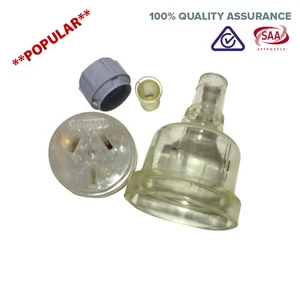 10 Amp Female Extension Socket Lead 3 Pin Clear 240v 10A - Picture 1 of 5