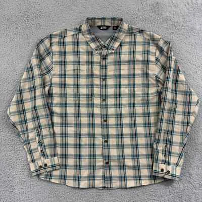 Camisa deportiva Eastern Mountain para hombre XL franela a cuadros abotonada peso pesado al aire libre Foto 1 de 4