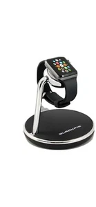 Blackfin Charging Stand for Apple Watch, Black/Sliver (watch not included) - Picture 1 of 4
