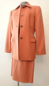 Skirt Suit (1982) " Orange " Gianfranco Ferre Studio Italy T.44 - Picture 1 of 9