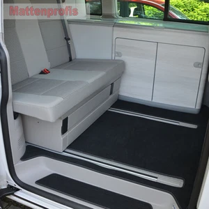 Premium Velour Fußmatten Auslage für VW T5 California mit Küche ab Bj.2003 - - Bild 1 von 6