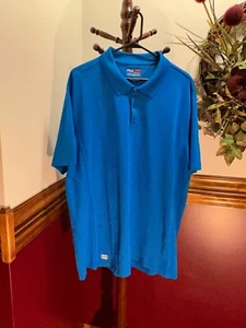 * Fila Men's Shirt GOLF Sport Polo Top Size XXL Short Sleeve Blue - Picture 1 of 5