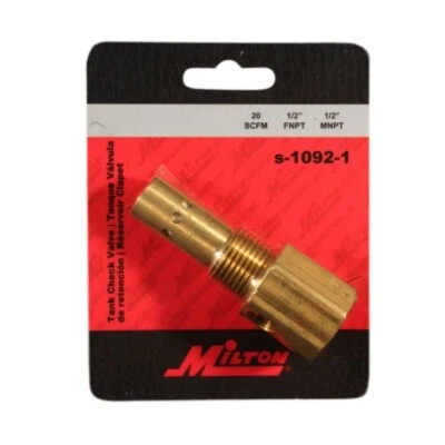 MILTON® 1/2 英寸 NPT 压缩机油箱止回阀 — 第 1/2 张图片