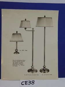 VINTAGE ANTIQUE SALESMAN ADVERTISING PHOTO PHOTOGRAPH-JUNIOR FLOOR LAMP+STUDENT - Picture 1 of 11