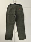 Dickies Rinsed Green Relaxed Fit Straight Leg Carpenter Jeans W34 L33 1939RMS