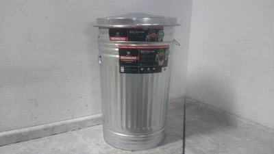 Behrens 1270 2 Pk 31 Gal Cap Galvanized Steel Round Trash Can (BW) - Image 1 of 4