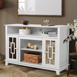 Modern TV Stand Cabinet Media Console Table For TVs up to 55 inch Living Room - Picture 1 of 9