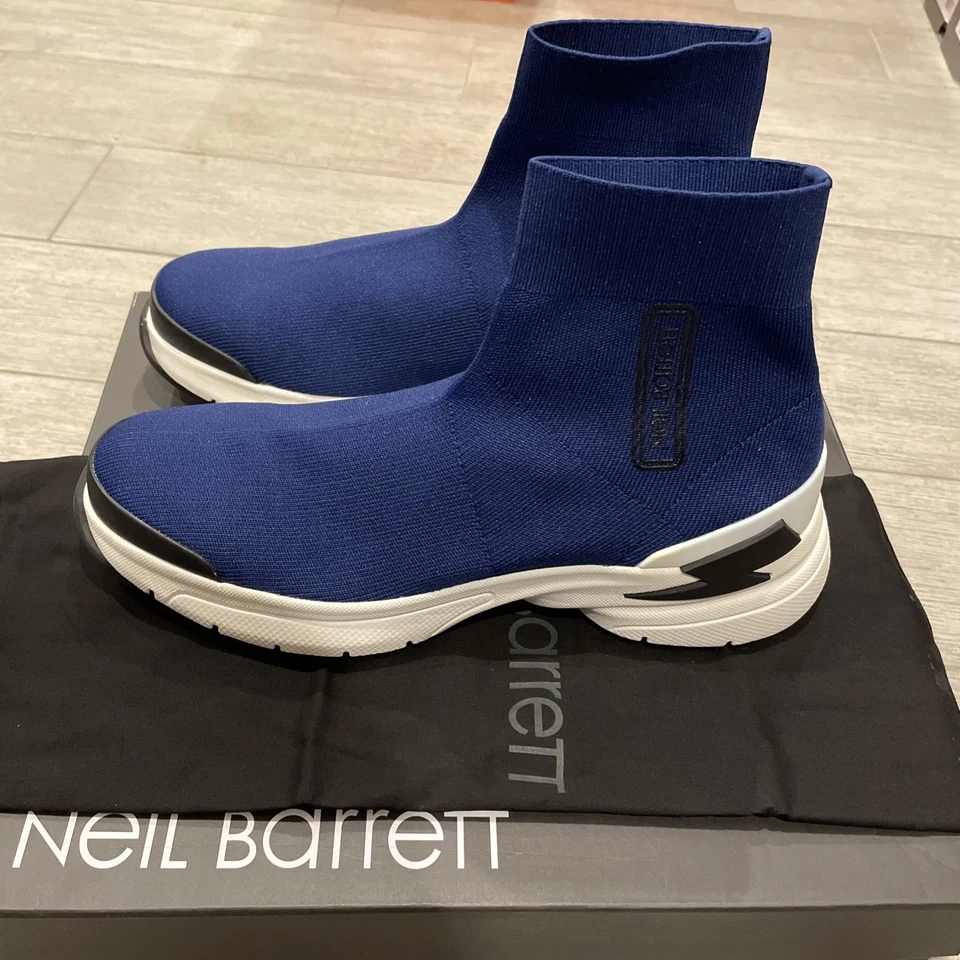 Talla EU42- Zapatilla deportiva calcetín Neil Barret Bolt BCT906-X9004 Foto 1 de 4