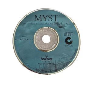 Myst (Windows PC, 1994) Vintage Game Broderbund ~ Disc ONLY - Picture 1 of 2