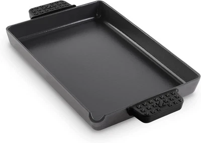 DASH Zakarian by Dash 9 x13 Nonstick Cast Iron Pan with Pour Spout- Black