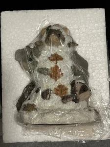 Fitz and Floyd Charming Tails #97/16 A Snowy Trio Figur 3 3/4" Tall Fall Leaf - Bild 1 von 4