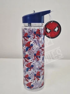 Spiderman Water Bottle With Straw 700ml Children Kids Boy Drink Bottle School - Picture 1 of 4