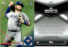 Bo Bichette 2020 Topps Opening Day Baseball Card SP-4  Toronto Blue Jays
