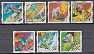 HUNGARY:1978 SC#C393-C399 Used CTO Science Fiction Paintings by Pal Varga AJ687 - Picture 1 of 2