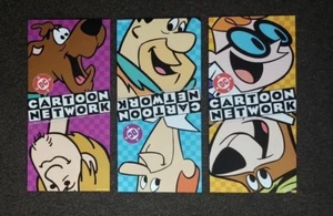 Juego de 3 mini póster promocional de Cartoon Network / Hanna Barbera / 1997 / casi como nuevo+ - Imagen 1 de 1